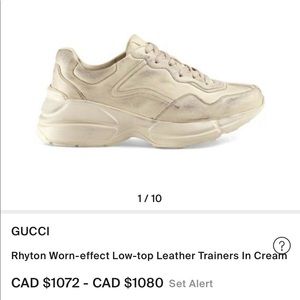 Gucci Rhyton leather sneakers